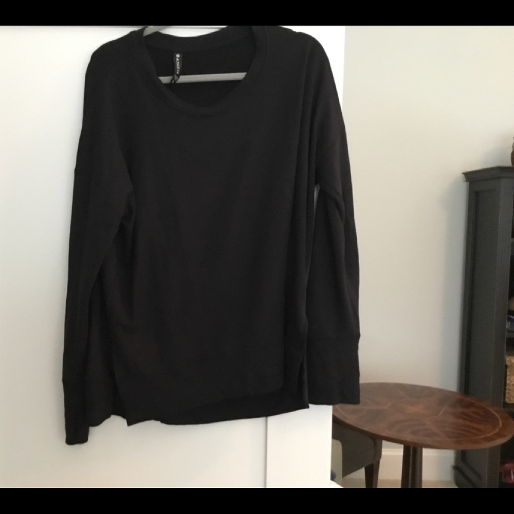 Athleta Coaster Luxe Sweatshirt Black XL